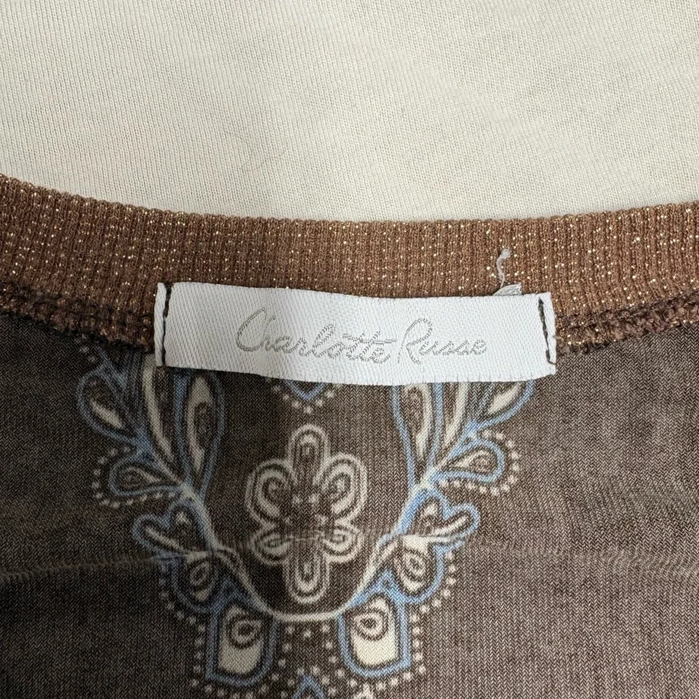 Y2K Charlotte Russe Babydoll Top - Brown Size Large, great condition - Picture 3 of 8